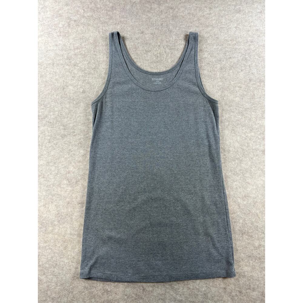 Motherhood Maternity Ribbed Knit Tank Top Bundle Gray Navy Coral Size Medium - Picture 7 of 8